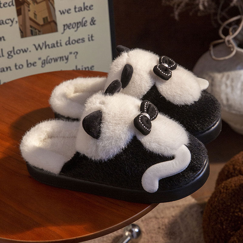 Fuzzy Cat Slippers