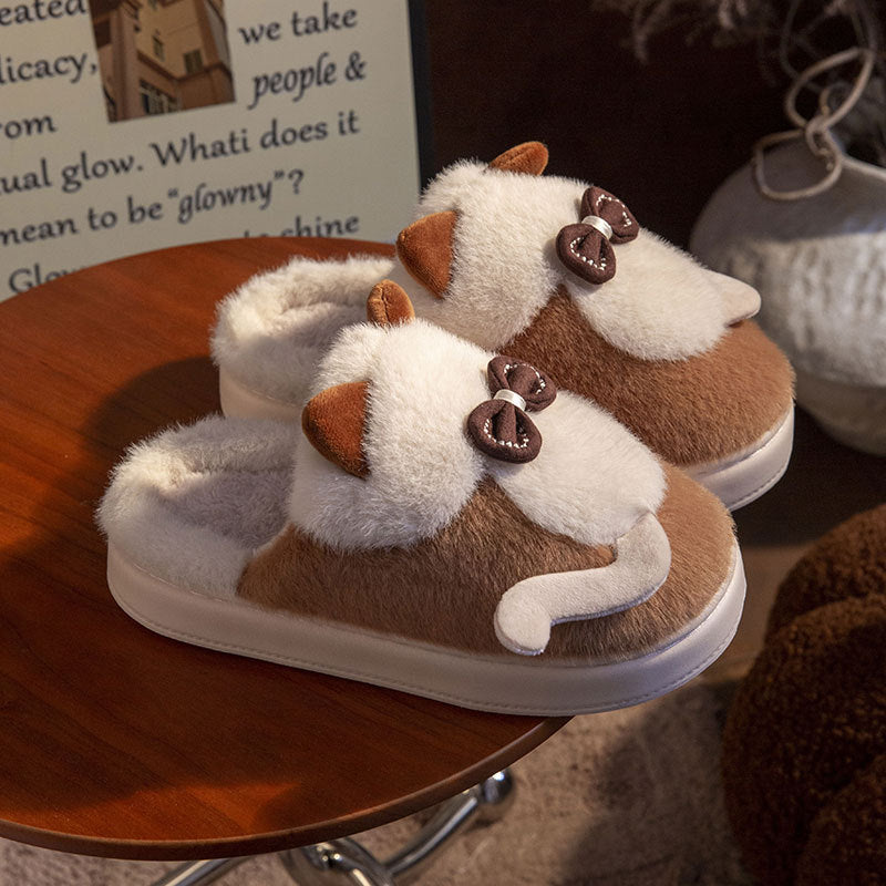 Fuzzy Cat Slippers