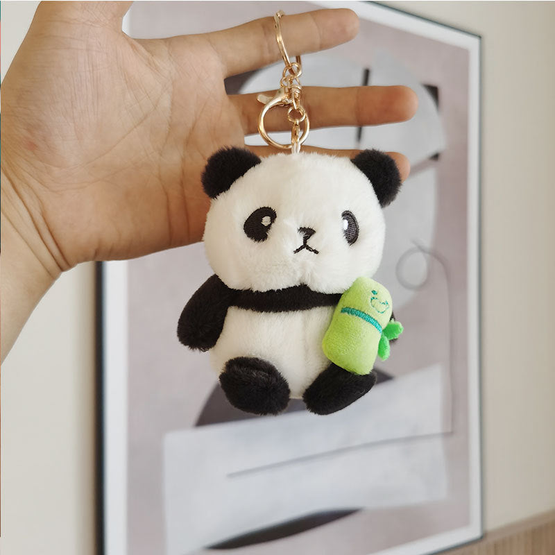Plush Panda Keychain And Clip-on