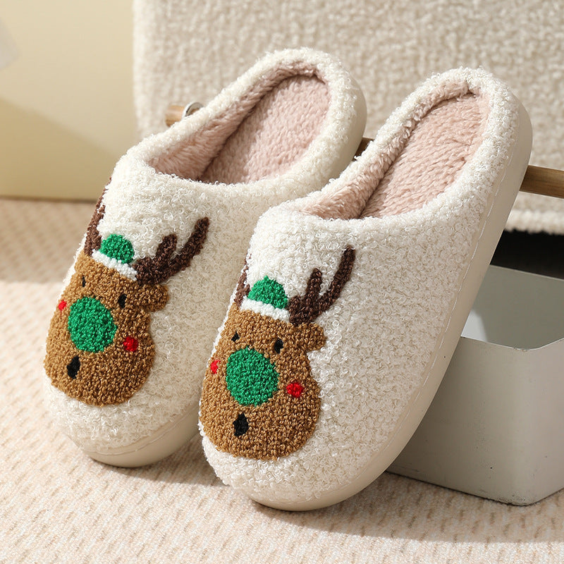 Festive Reindeer Slippers