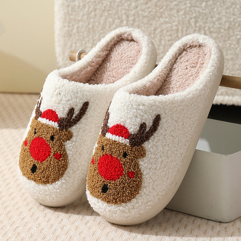 Festive Reindeer Slippers